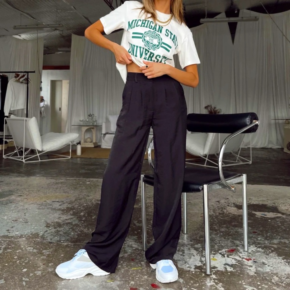 Princess Polly Kacey Pants Black